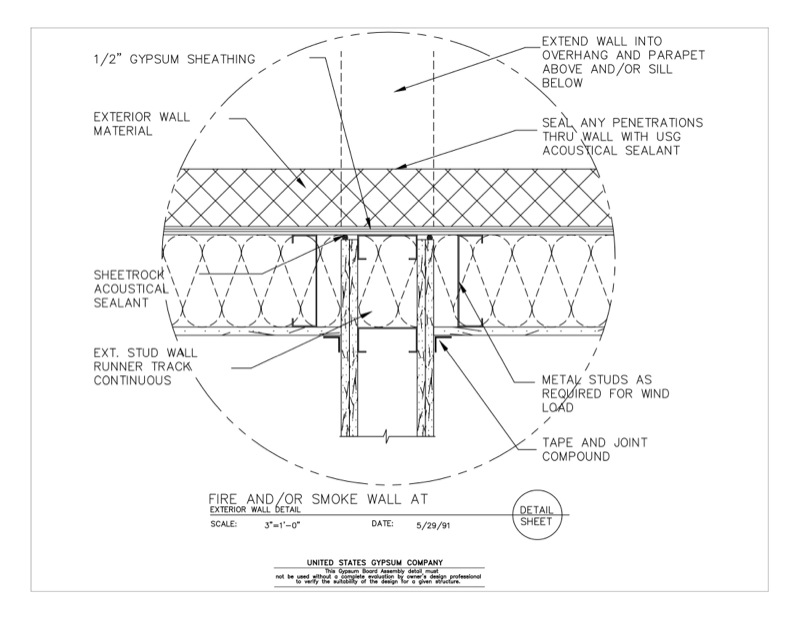 Design Details  Details  Page Gypsum  Board Assembly Fire 